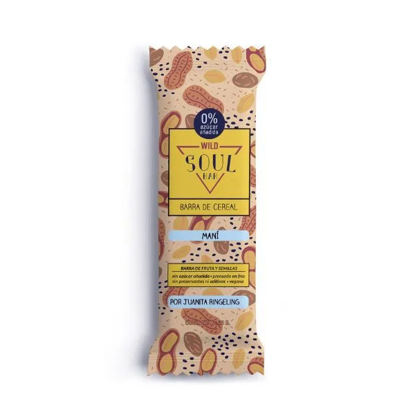 Barrita de cereal Vegana mani 35grs - Soul bar