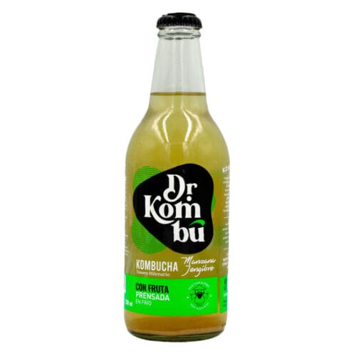 Kombucha manzana jengibre 330ml - Dr Kombu