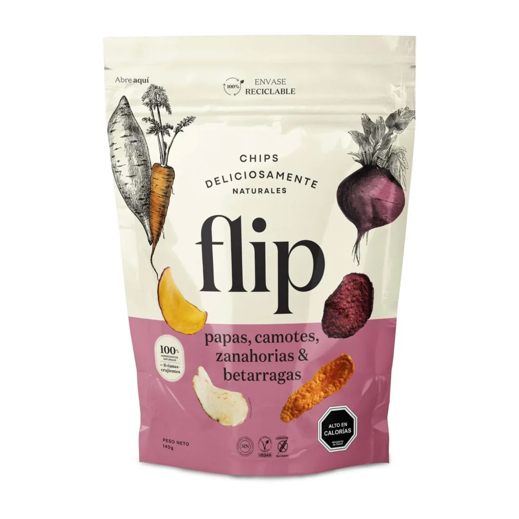 Papas, camotes, zanahorias y betarragas 140grs - Flip