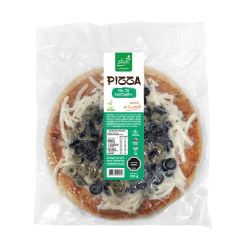 Pizza Vegana Mix de aceitunas 300 grs - Shen