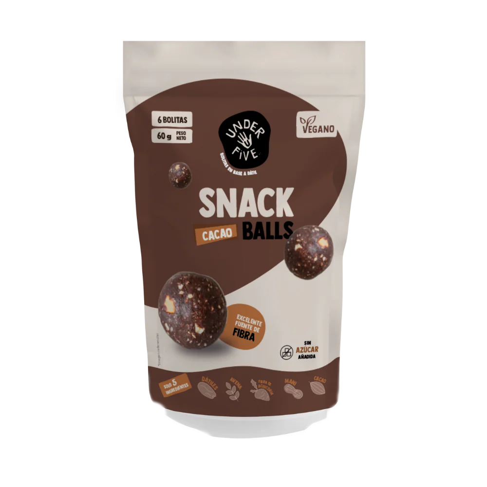 Snack cacao balls 60grs - Under five
