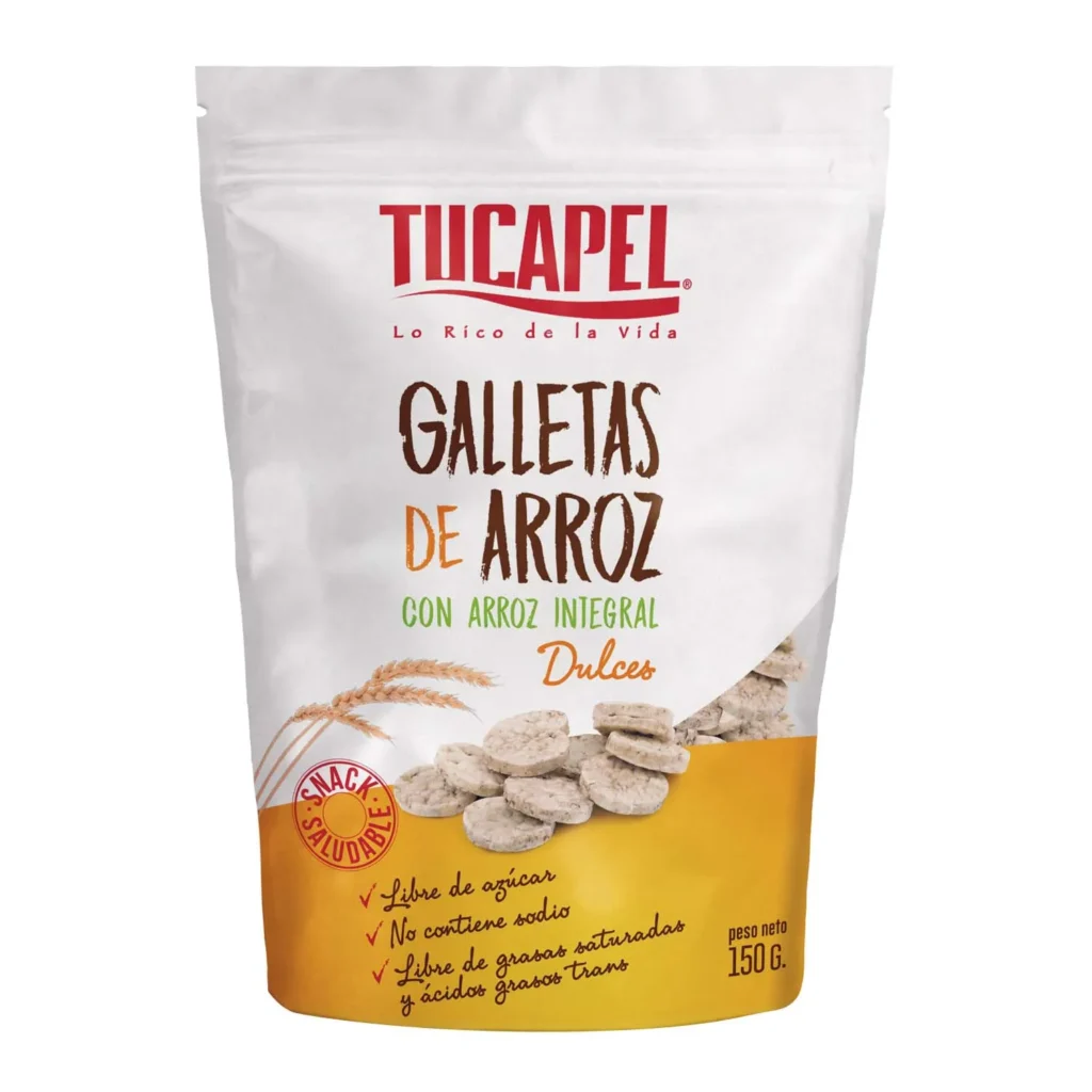 Galletas de arroz dulces 150grs - Tucapel